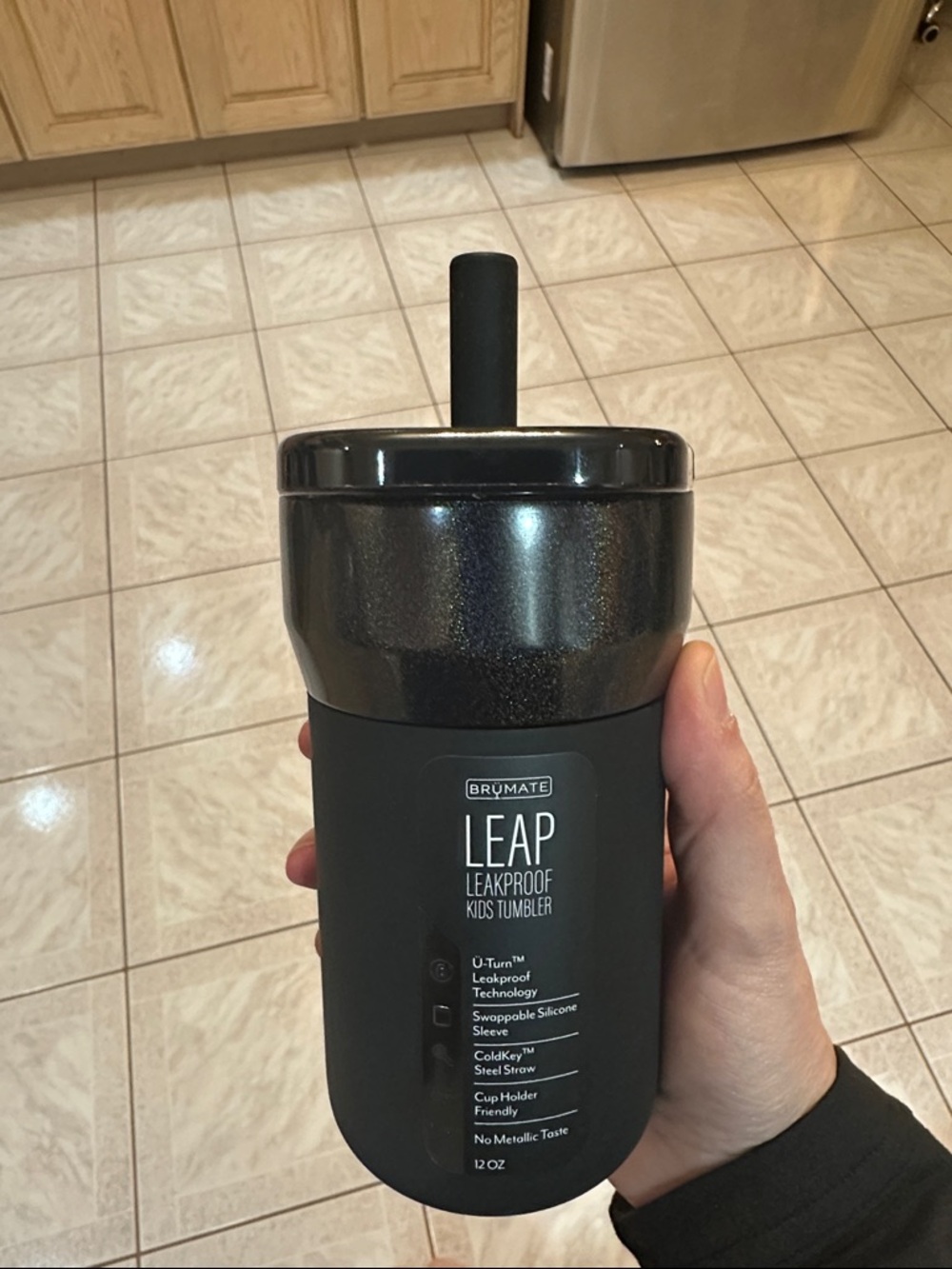 BrüMate LEAP Leakproof Kids Tumbler - Black